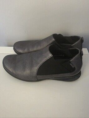 Mephisto Nellie Slip-On CHELSEA BOOT SHOES LEATHER graphite black Size 8.5  (TB1